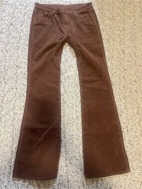 Women's Brown Corduroy Bootcut Pants